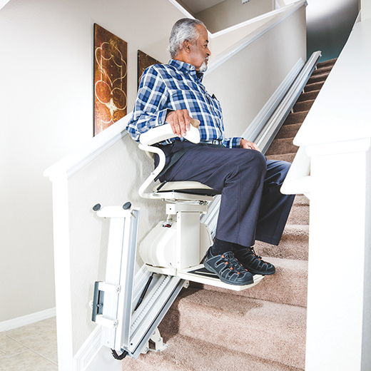 Sacramento Harmar SL301 Stairlift stairchair chair indoor straight rail flip up hinged rail &nbsp;