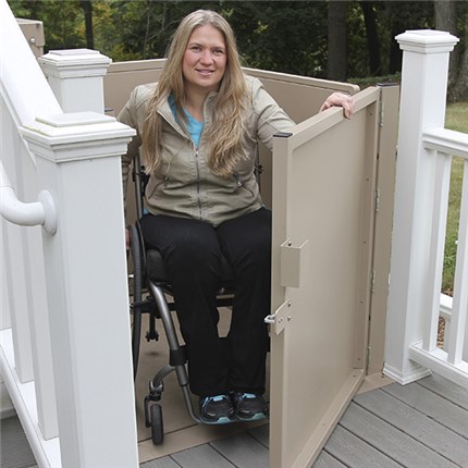 best quality price Mobile Home Porch Lift&nbsp;Sacramento inexpensive price discount wheelchair lift vertical platform vpl