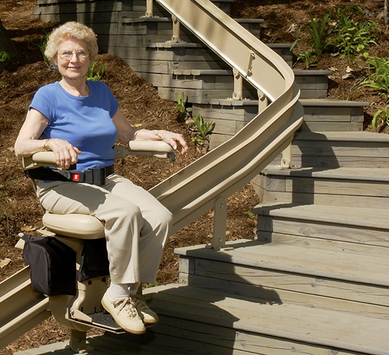 Sacramento curved stairlifts
